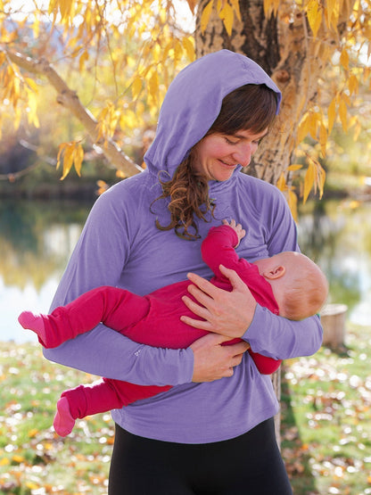 Merino Wool Nursing Sun Hoodie