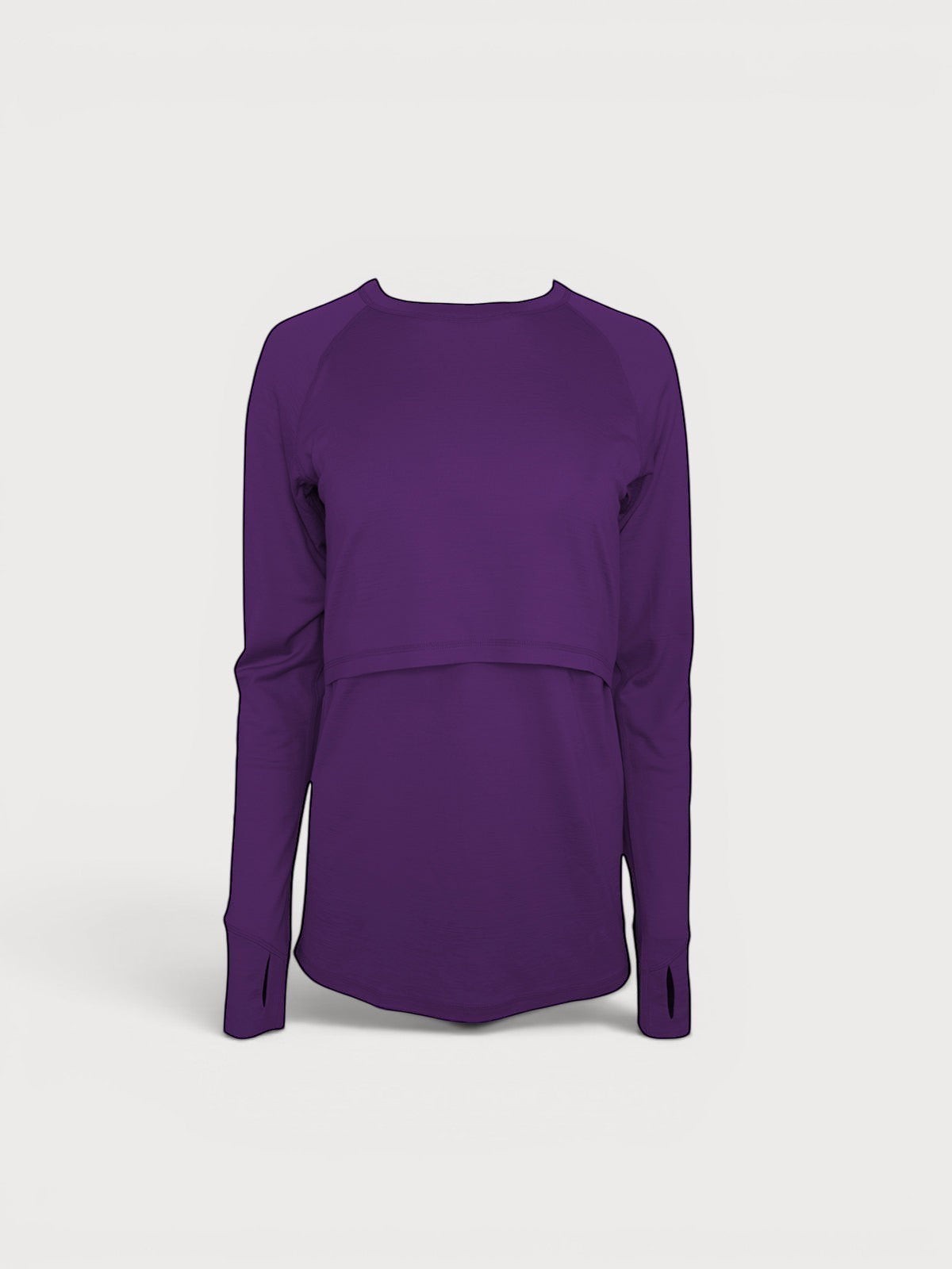 Merino Wool Nursing Long Sleeve Top