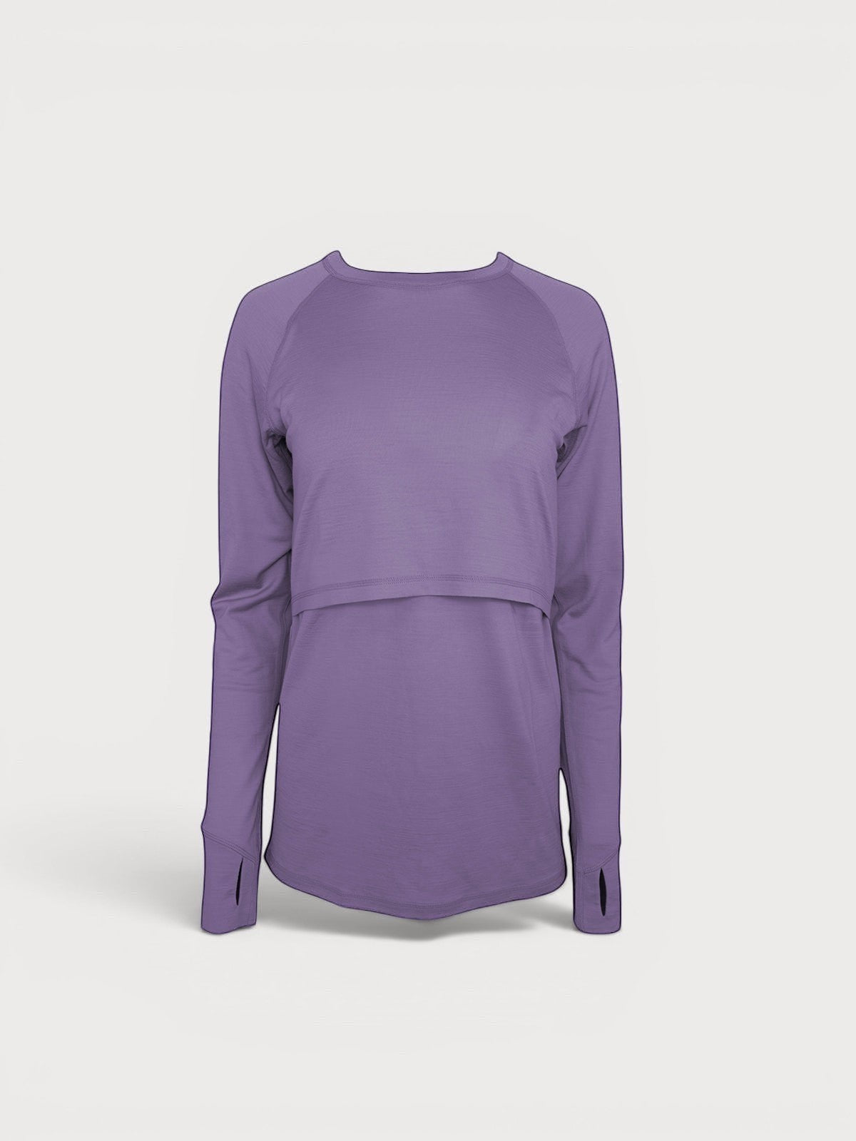 Merino Wool Nursing Long Sleeve Top