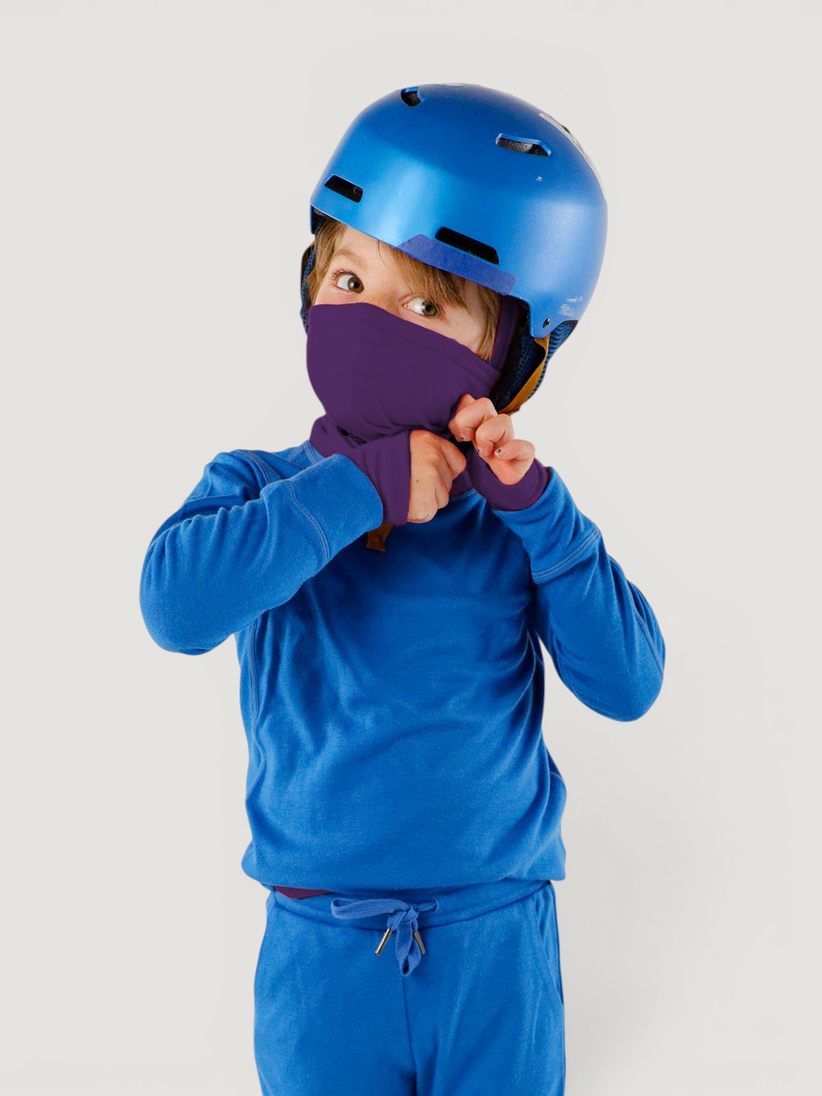 Merino Wool Balaclava with Ponytail Hole