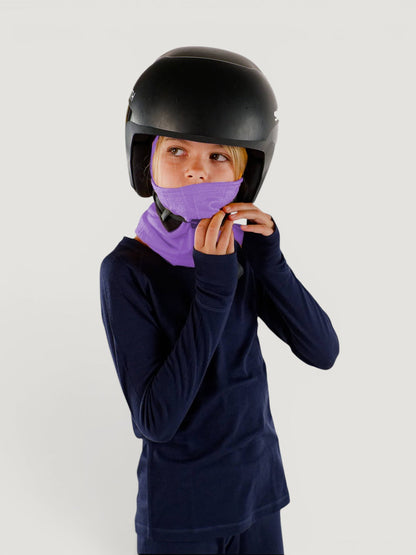 Merino Wool Balaclava with Ponytail Hole