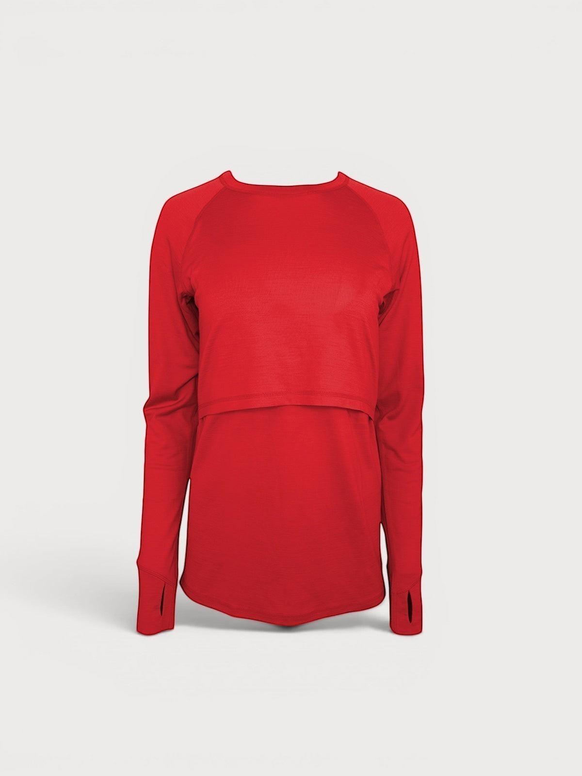 Merino Wool Nursing Long Sleeve Top