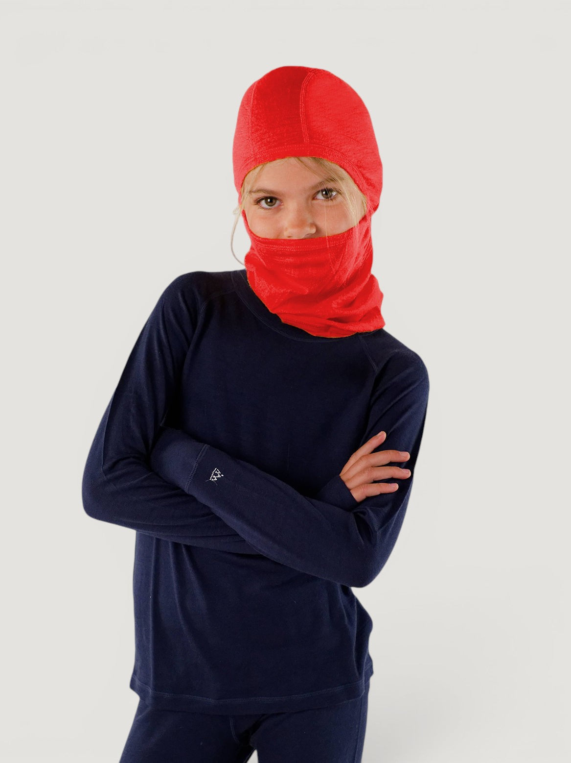 Merino Wool Balaclava with Ponytail Hole