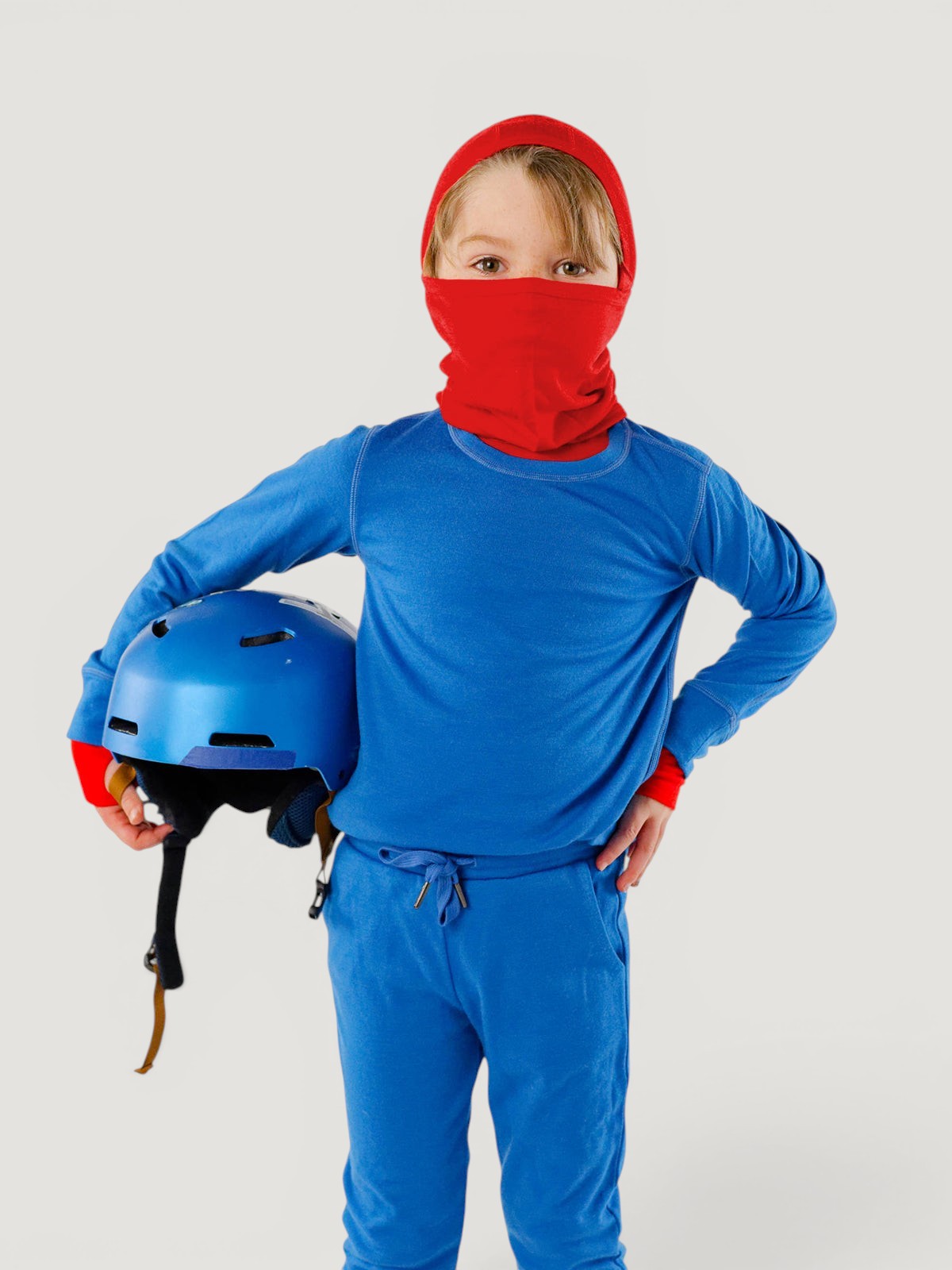 Merino Wool Balaclava with Ponytail Hole