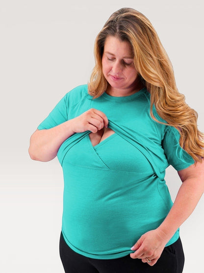 Merino Wool Nursing T-Shirt