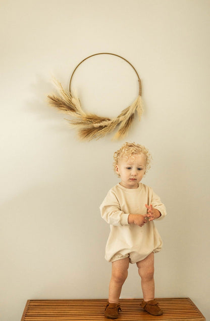 Organic Oversized Sweatshirt baby boy girl romper