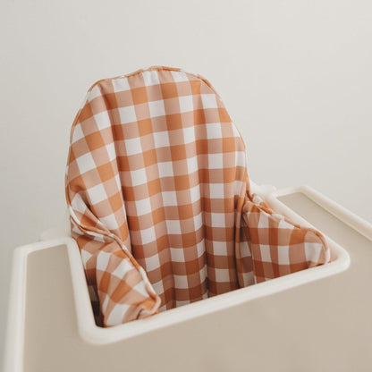 Pumpkin Gingham IKEA Antilop Highchair Cushion Cover – Wipeable