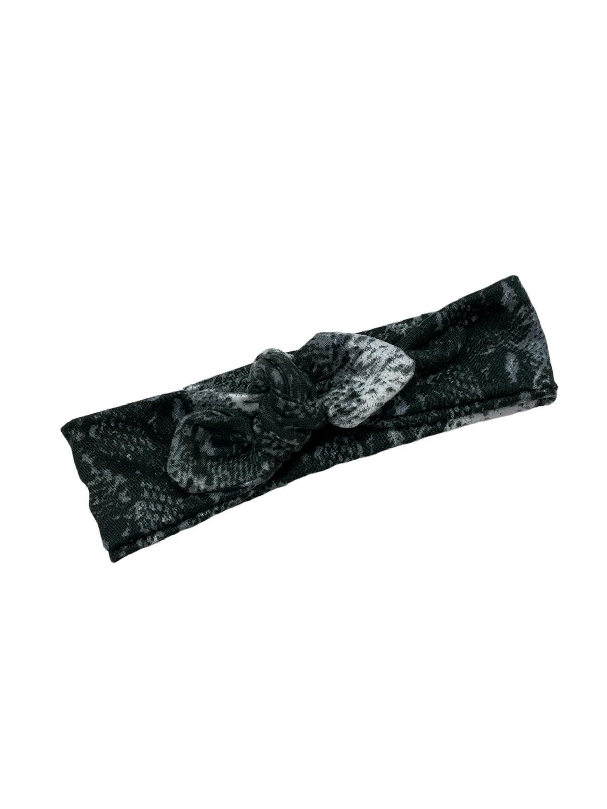 Knot bow headband - snake skin