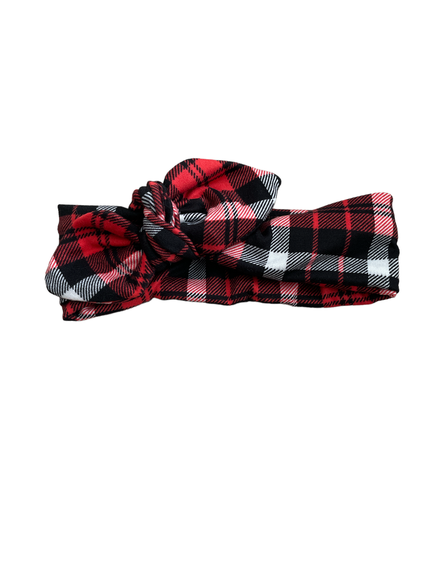 Knot bow headband - Plaid