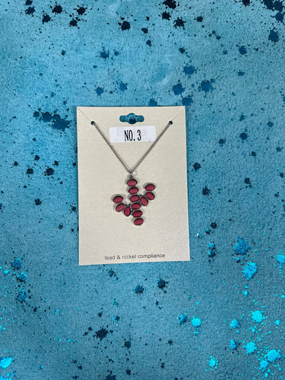 Cactus Stone Necklace (Multiple colors) (FINAL SALE)