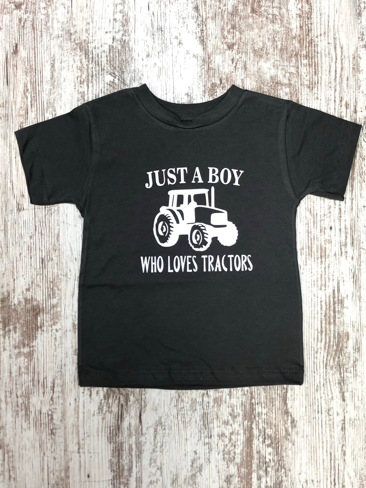 Just a Boy Who Loves Tractors Toddler Tee