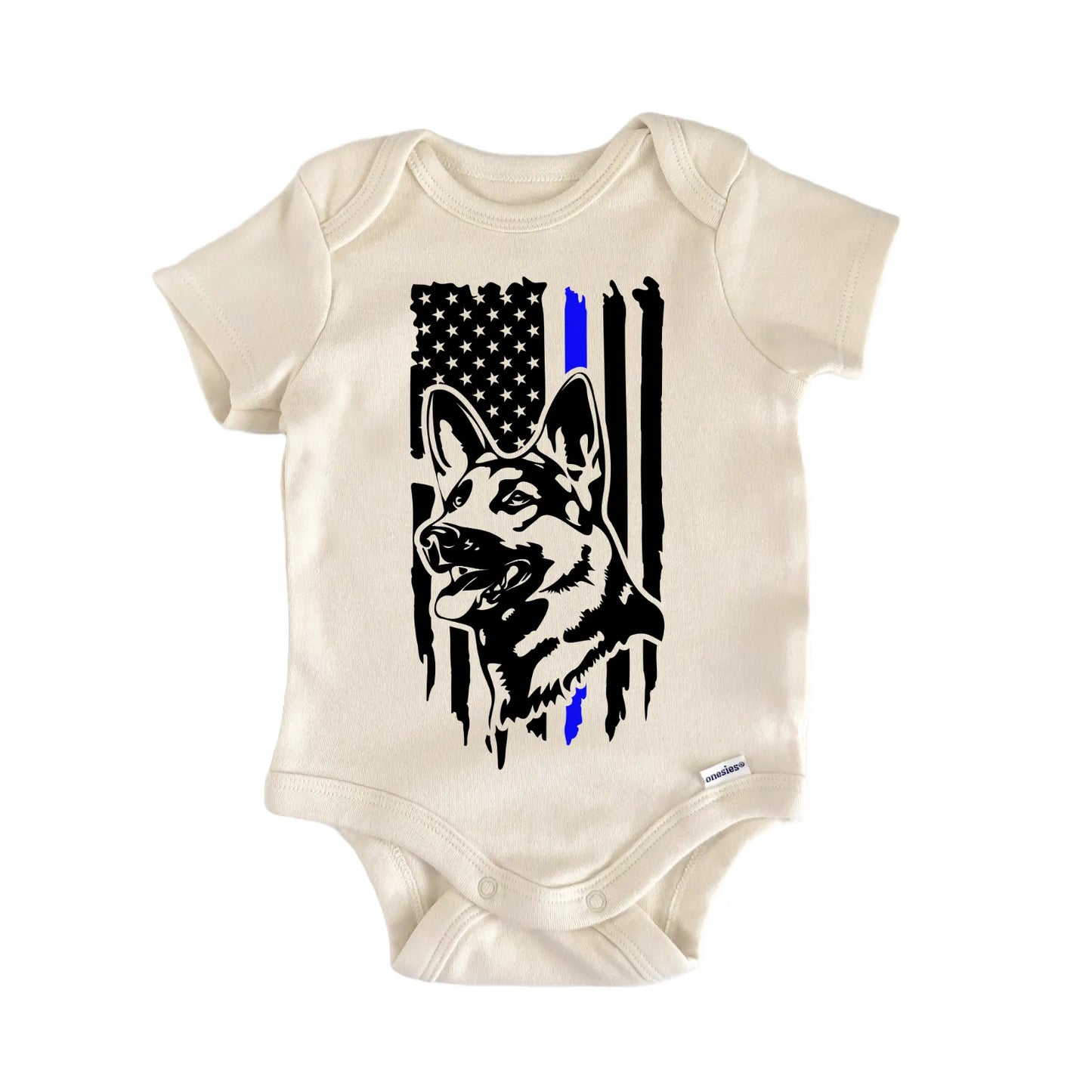 K9 Dog Flag Newborn Baby Bodysuit