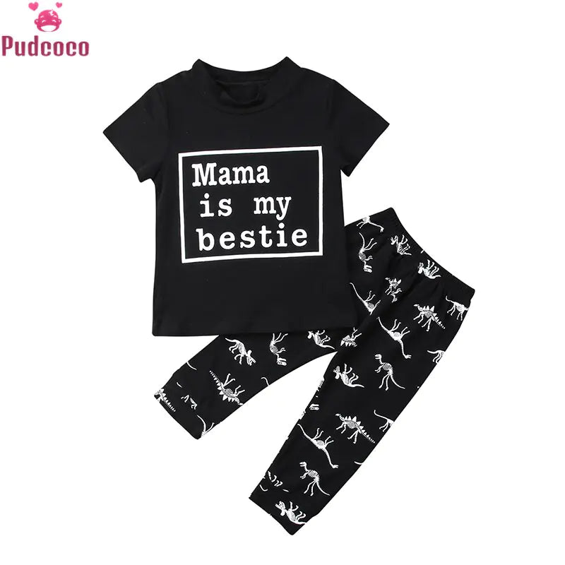 Kids Boys Casual Dinosaur Outfits - # BOAA11310007