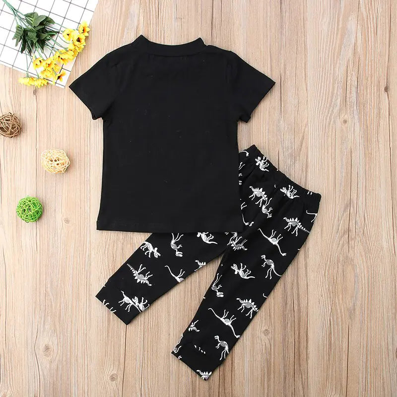 Kids Boys Casual Dinosaur Outfits - # BOAA11310007