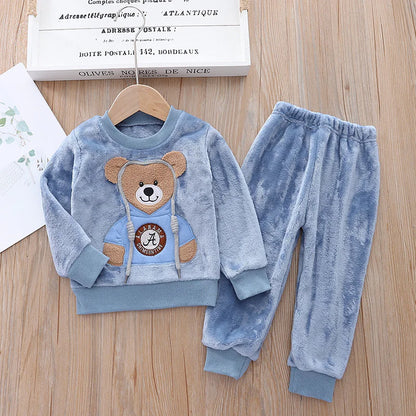 Kids Flannel Pajama Set - # BOAA11710007