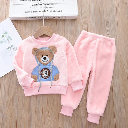 Kids Flannel Pajama Set - # BOAA11710007