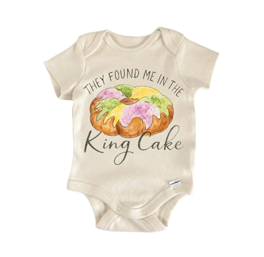 King Cake Mardi Gras Newborn Baby Onesie® Onesie®