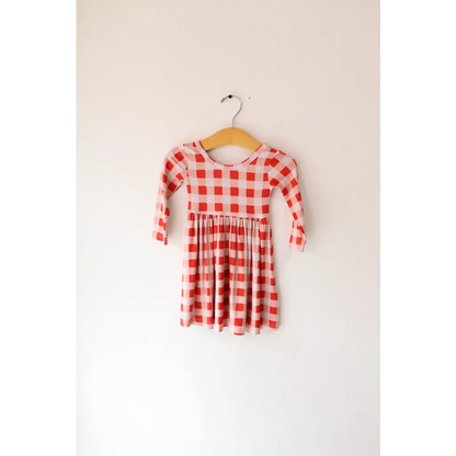 Kit Gingham Plaid Dress | Bamboo