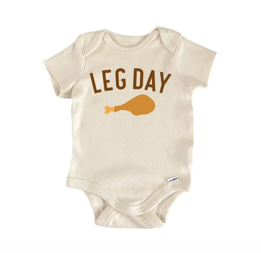 Leg Day Thanksgiving Gym Newborn Baby Onesie® Onesie®