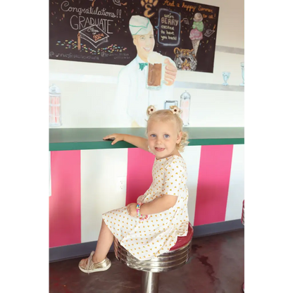 Lemon Shake Up Twirl Dress for Kids