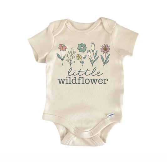 Little Wildflower Cottagecore Newborn Baby Onesie® Onesie®