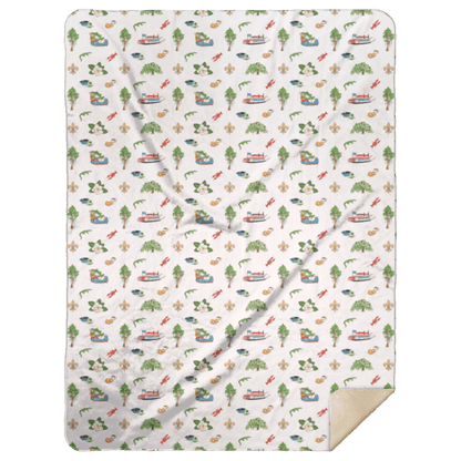 Louisiana Plush Throw Blanket 60x80 Soft Hometown Home Accent
