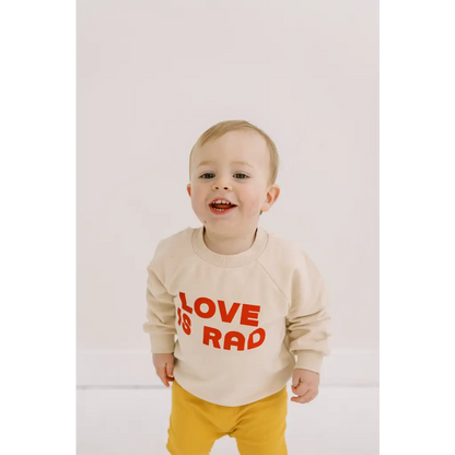 Love is Rad Baby Pullover Sweatshirt