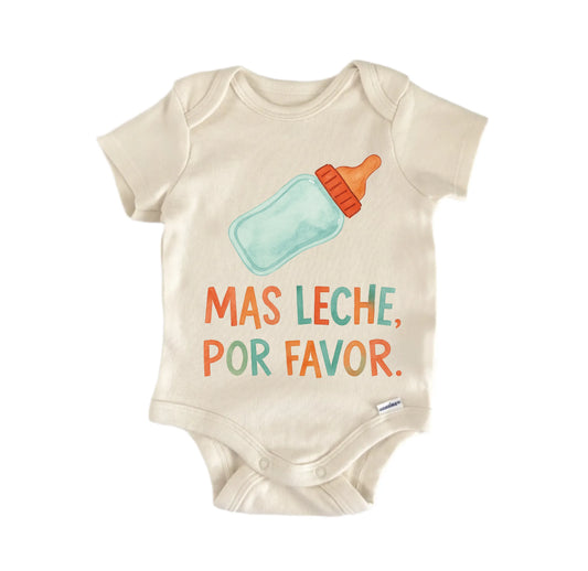 Mas Lech Por Favor Milk Newborn Baby Onesie® Onesie®