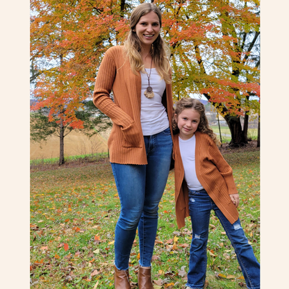 Camel Knit Cardigan- Child