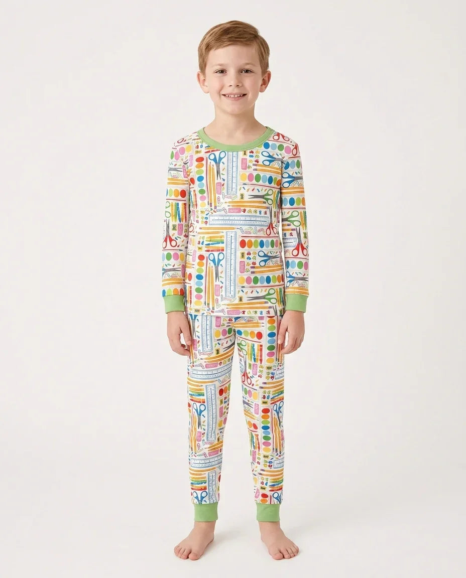 Craft Corner Bamboo Two Piece Long Sleeve Pajama Set