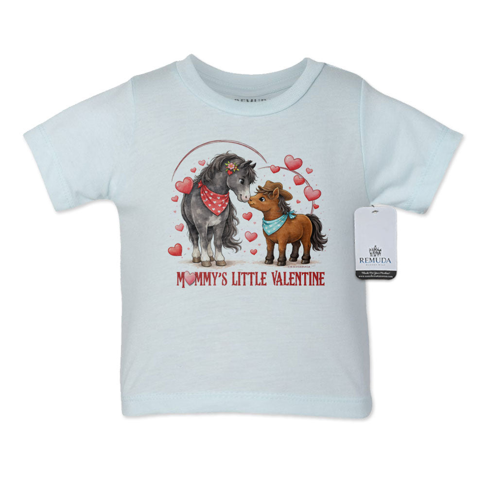 Mommy's Little Valentine Cowboy - Infant Kids Boys Western Tee T-Shirt