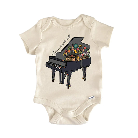 Music Piano Floral Newborn Baby Onesie® Onesie®