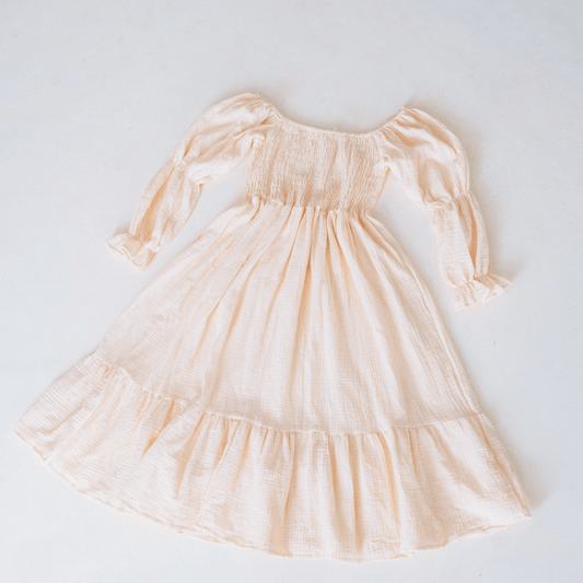 Muslin Puffed Sleeve Mommy & Me Dress - Women