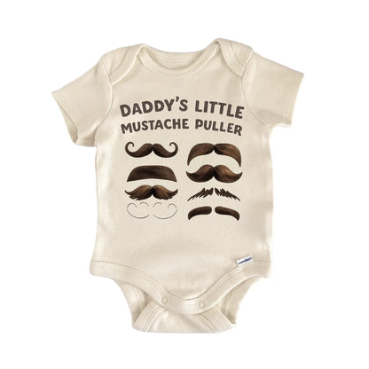 Mustache Puller Fathers Day Newborn Baby Bodysuit