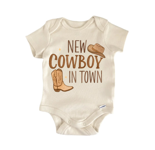 New Cowboy In Town Newborn Baby Onesie® Onesie®