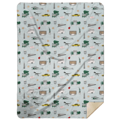 New York City Plush Throw Blankets 60x80 Cozy Hometown Comfort