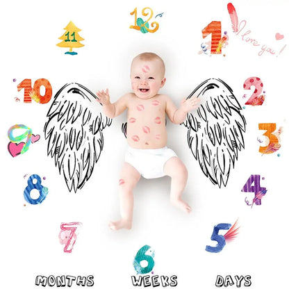 Newborn Baby Milestone Photography Blanket - # BAGE41110002