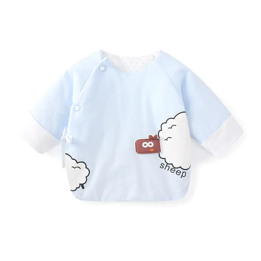 Newborn Padded Warm Jacket with Half Back Design - # BAAA61110003