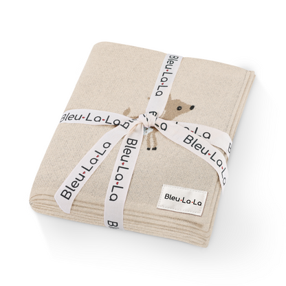 Whimsy Collection - Luxury 100% Cotton Knit Swaddle Baby Blanket