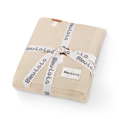Whimsy Collection - Luxury 100% Cotton Knit Swaddle Baby Blanket