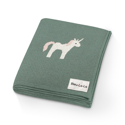 Whimsy Collection - Luxury 100% Cotton Knit Swaddle Baby Blanket