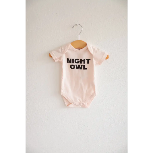 Night Owl Organic Cotton Baby Onesie