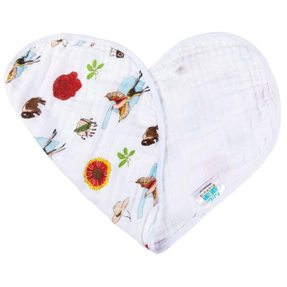 Oklahoma Baby Gift Set: Muslin Swaddle & Bib | Organic Cotton