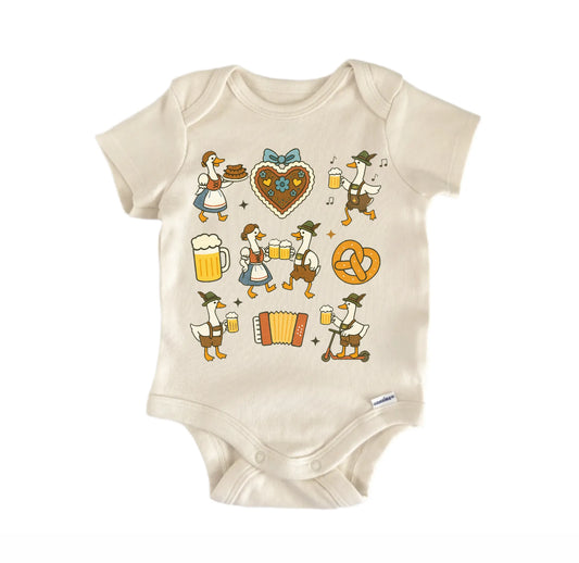 Oktoberfest Silly Goose Newborn Baby Onesie® Onesie®