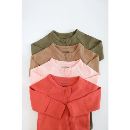 Organic Cotton Baby Sleeper in Olive Green