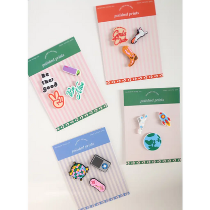 Fun 3-piece Outer Space Shoe Charm Set