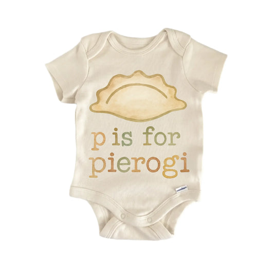 P Pierogi Polish Newborn Baby Onesie® Onesie®
