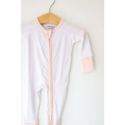 Pink Striped Bamboo Baby Sleeper