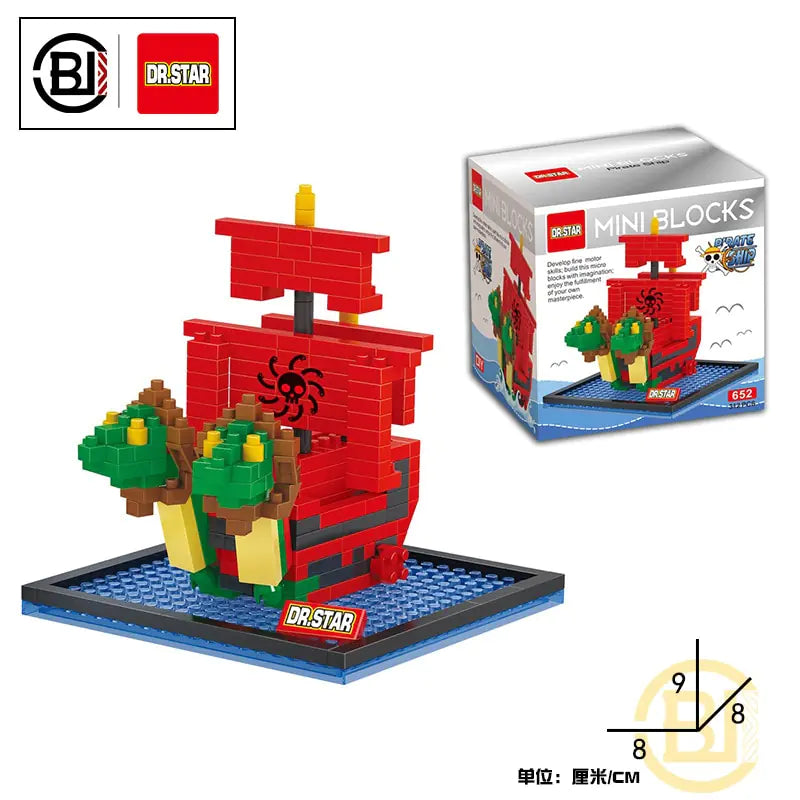 Pirate Ship Series Building Game Toys - # BOT&G522510002