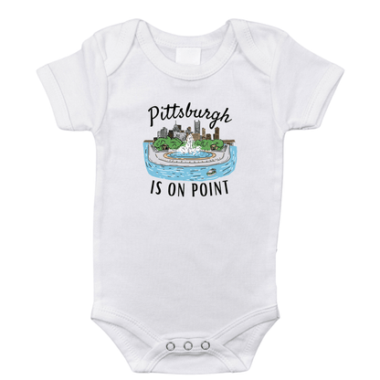 Pittsburgh is on Point Onesie Stretch Cotton Bodysuit up to 18 Months